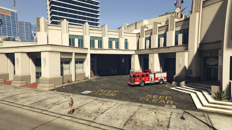 Rockford Hills Fire Station (Larawan sa Kagandahang-loob: GTA Wiki - Fandom)