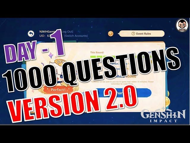Sådan finder du svar på tusind spørgsmål med Paimon -quizbegivenhed i Genshin Impact