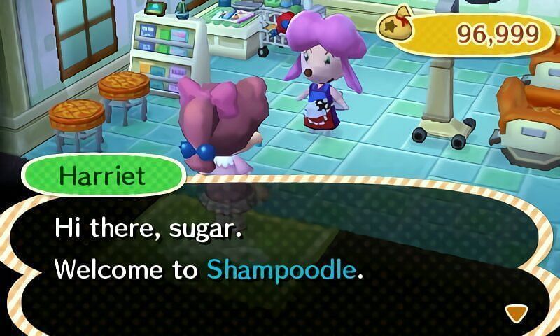 Harriet vedla holičství Shampoodle (obrázek přes Amino Apps)