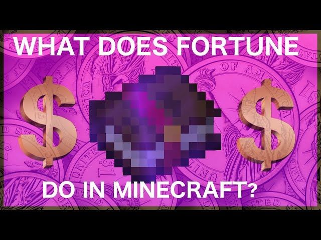 كيف يعمل سحر Fortune في Minecraft