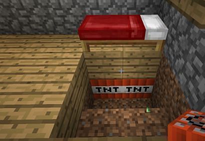 Cum se face o capcană pentru pat TNT în Minecraft