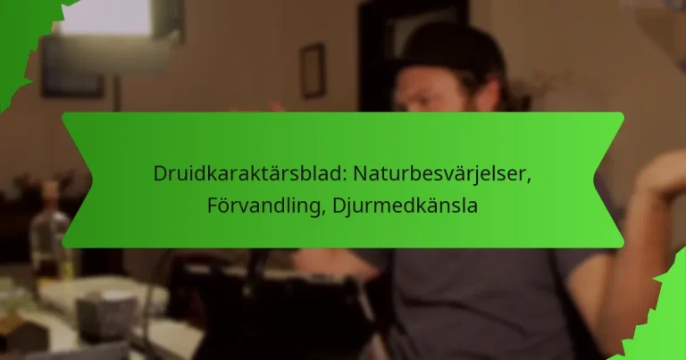 Druidkaraktärsblad: Naturbesvärjelser, Förvandling, Djurmedkänsla
