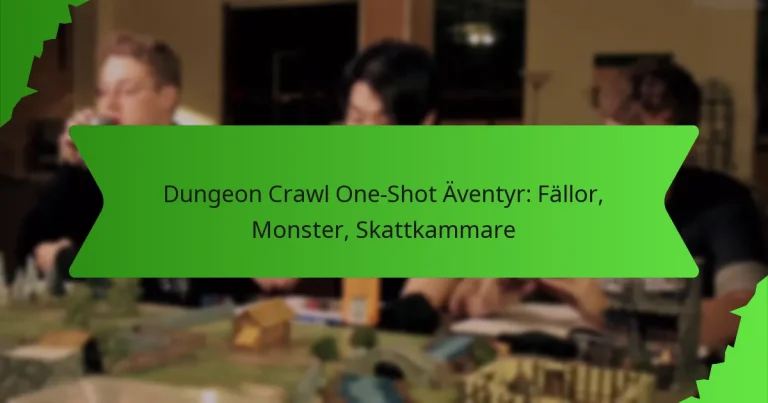 Dungeon Crawl One-Shot Äventyr: Fällor, Monster, Skattkammare