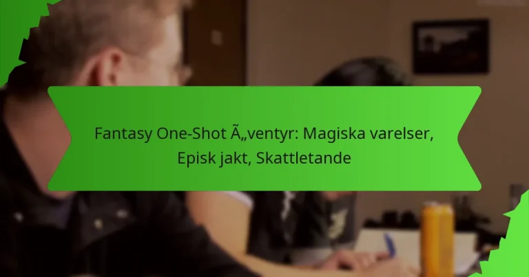 Fantasy One-Shot Äventyr: Magiska varelser, Episk jakt, Skattletande