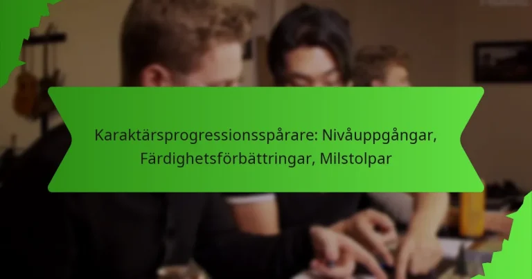 Karaktärsprogressionsspårare: Nivåuppgångar, Färdighetsförbättringar, Milstolpar