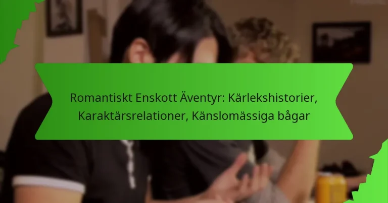 Romantiskt Enskott Äventyr: Kärlekshistorier, Karaktärsrelationer, Känslomässiga bågar