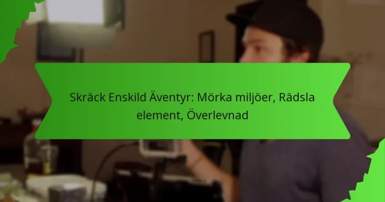 Skräck Enskild Äventyr: Mörka miljöer, Rädsla element, Överlevnad